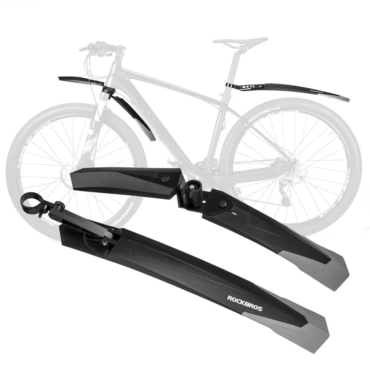 ROCKBROS Fahrrad Schutzblech Set Spritzschutz 26/27.5/28 Zoll MTB Fahrradschutzblech